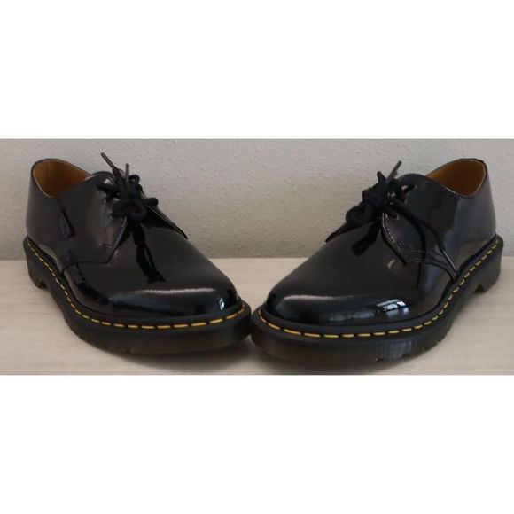 Dr. Martens Model 10084 Women’s Sz 11 Air Wair Black Patent Leather Oxfords $140 - Picture 6 of 9